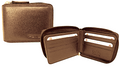 Futura Leather Zip Around Mens Genuine Leather Wallet w/ RFID Protection - Tan V563-00242L-TAN