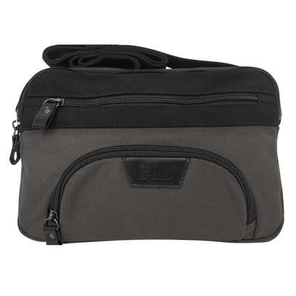 FIB Byron East West Sling Shoulder Bag Travel Adjustable Strap - Black V563-00314C-BLACK