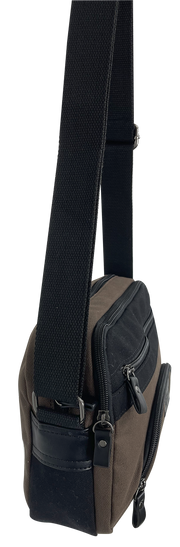 FIB Byron East West Sling Shoulder Bag Travel Adjustable Strap - Brown V563-00314C-BROWN