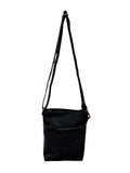 FIB Byron Cotton Canvas Sling Bag Shoulder Travel - Black V563-00315C-BLACK