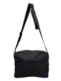 FIB Byron Canvas Laptop Messenger Bag - Black, Adjustable Strap, Fits 13" Laptop V563-00318C-BLACK