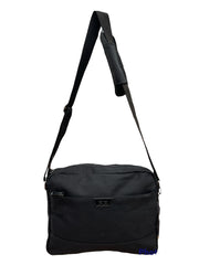 FIB Byron Canvas Laptop Messenger Bag - Black, Adjustable Strap, Fits 13" Laptop V563-00318C-BLACK