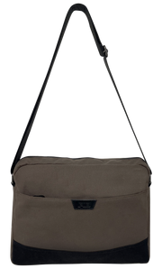 FIB Byron Canvas Laptop Messenger Bag Travel Shoulder Sling - Brown V563-00318C-BROWN