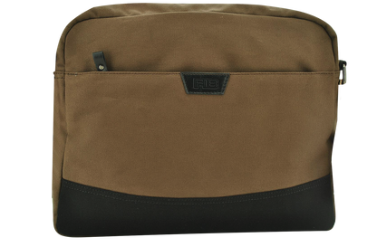 FIB Byron Canvas Laptop Messenger Bag Travel Shoulder Sling - Brown V563-00318C-BROWN