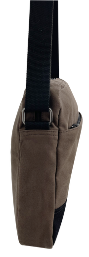 FIB Byron Canvas Laptop Messenger Bag Travel Shoulder Sling - Brown V563-00318C-BROWN