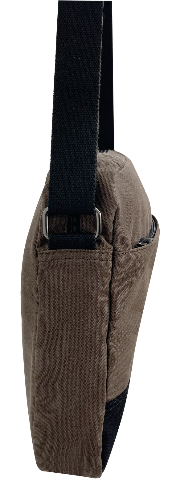 FIB Byron Canvas Laptop Messenger Bag Travel Shoulder Sling - Brown V563-00318C-BROWN