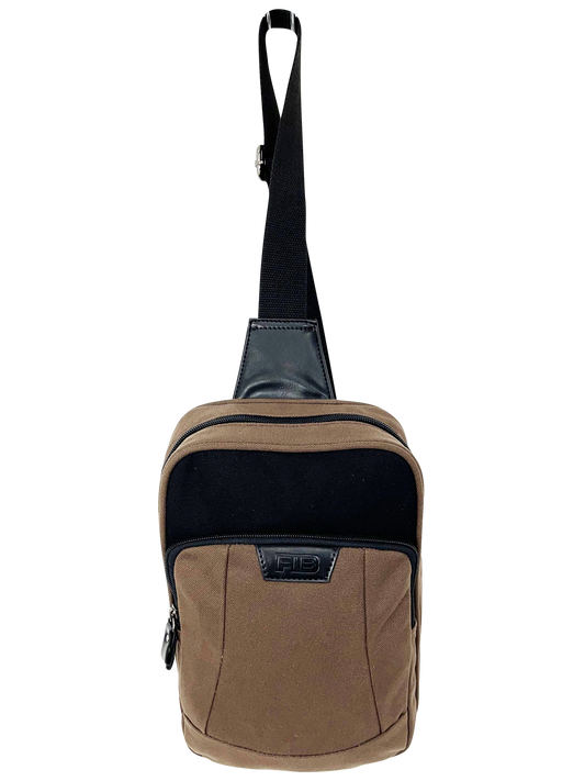 FIB Byron Sling Backpack Bag Travel w/ Single Adjustable Strap - Brown V563-00319C-BROWN