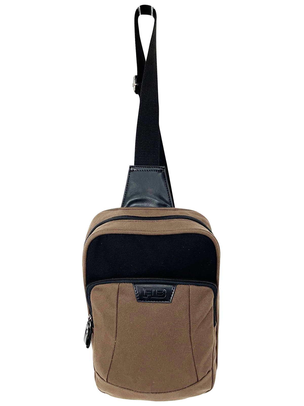 FIB Byron Sling Backpack Bag Travel w/ Single Adjustable Strap - Brown V563-00319C-BROWN