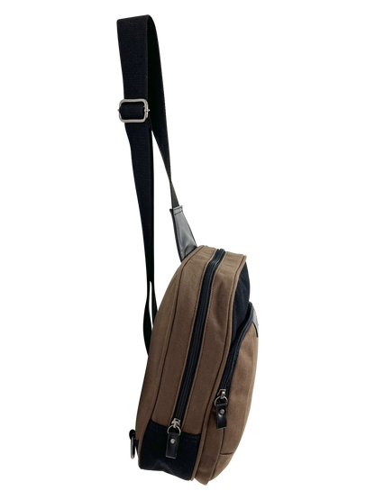 FIB Byron Sling Backpack Bag Travel w/ Single Adjustable Strap - Brown V563-00319C-BROWN