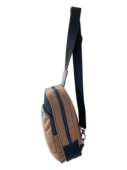 FIB Byron Sling Backpack Bag Travel w/ Single Adjustable Strap - Brown V563-00319C-BROWN