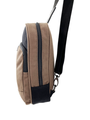 FIB Byron Sling Backpack Bag Travel w/ Single Adjustable Strap - Brown V563-00319C-BROWN