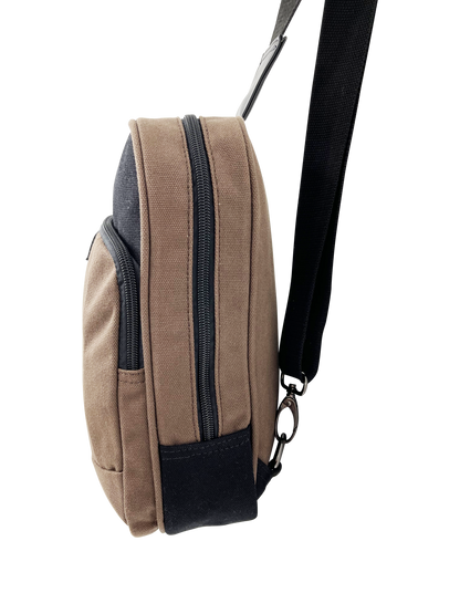 FIB Byron Sling Backpack Bag Travel w/ Single Adjustable Strap - Brown V563-00319C-BROWN