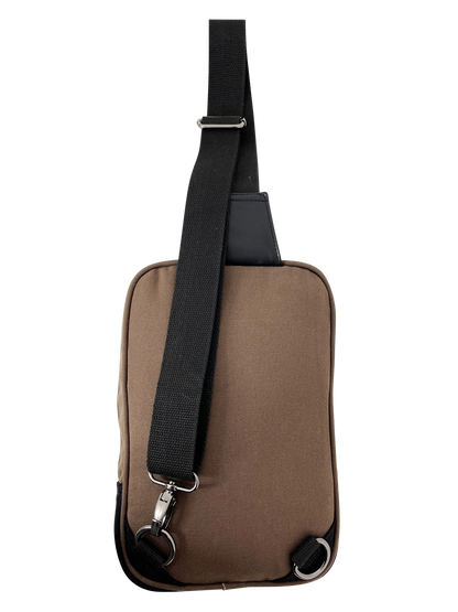 FIB Byron Sling Backpack Bag Travel w/ Single Adjustable Strap - Brown V563-00319C-BROWN