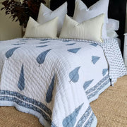 Kolka Pine Tree Reversible Quilt - Grey (King - 228 cm x 274 cm) V563-0033