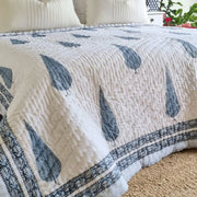 Kolka Pine Tree Reversible Quilt - Grey (King - 228 cm x 274 cm) V563-0033