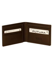 Futura Mens RFID Protected Slim Genuine Leather Wallet - Tan V563-00377L-TAN