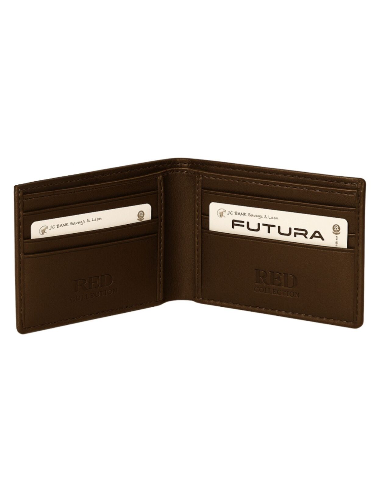 Futura Mens RFID Protected Slim Genuine Leather Wallet - Tan V563-00377L-TAN