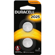 2x Duracell CR2025 Batteries Lithium 3V Battery Security 2025 V563-041333686486-1PK