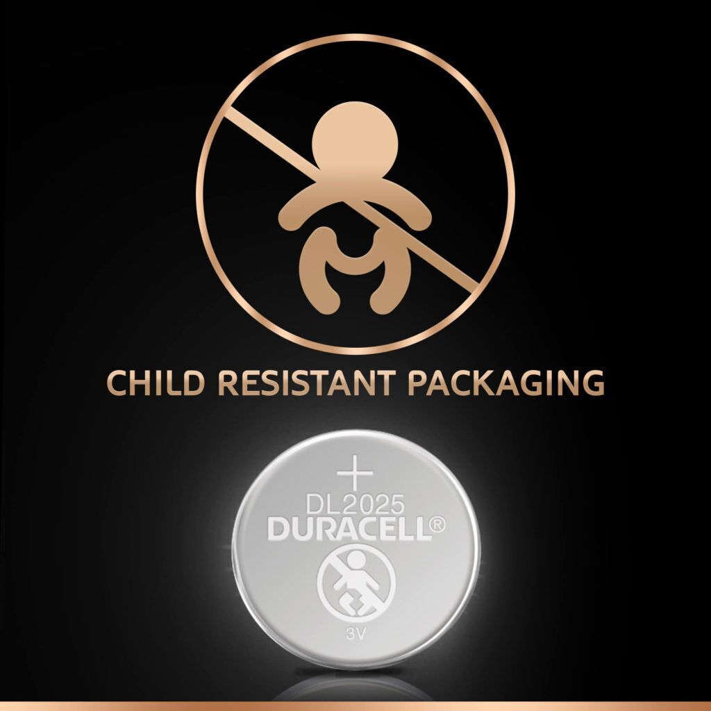 2x Duracell CR2025 Batteries Lithium 3V Battery Security 2025 V563-041333686486-1PK