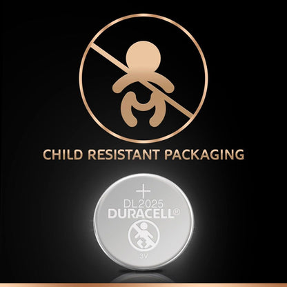 2x Duracell CR2025 Batteries Lithium 3V Battery Security 2025 V563-041333686486-1PK