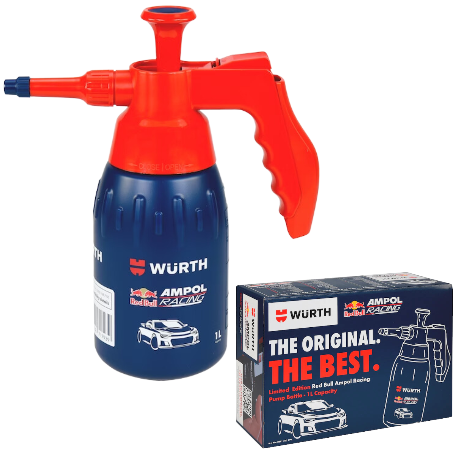 1L Wurth RedBull Ampol F1 Racing Brake Cleaner Specific Pump Spray Bottle Unfilled V563-0891503199