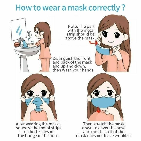 100x Disposable Surgical Face Mask Dust Mouth Guard 3 Ply Air Purifying V563-0899110001-2PACKSOF50
