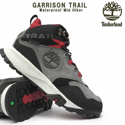 Timberland Mens Garrison Trail Waterproof Mid Hiking Boots High Top - Dark Grey - US 11 V563-0A28BF_018-DRK_GRY-US11