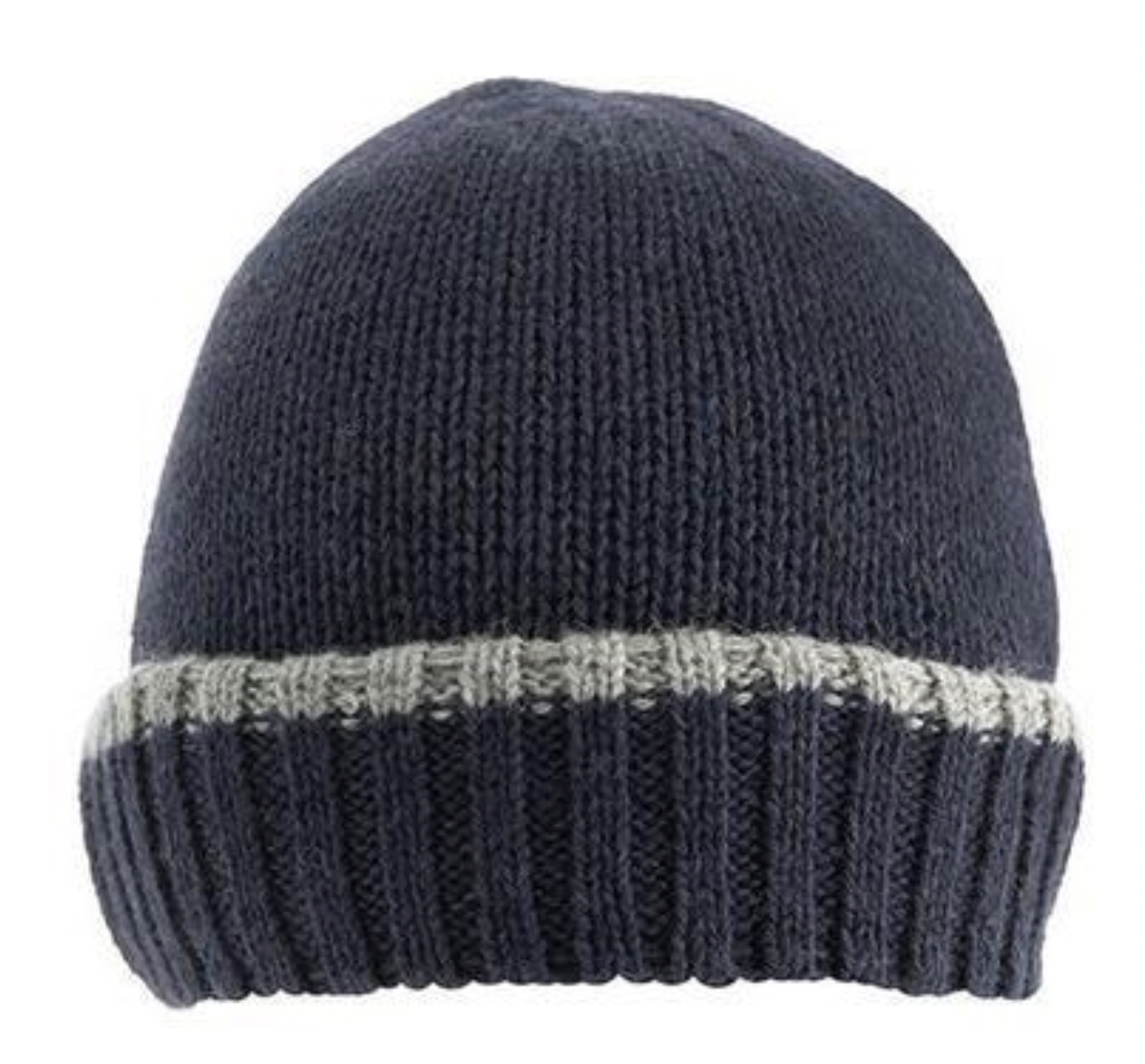 Dents Mens Knitted Hat w/ Turn Up Brim Warm Winter Ski - Navy / Slate V563-1-4086-NVY-SLTE
