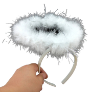 ANGEL HEADBAND Fairy Halo Hair Hoop Costume Dress Up Party Xmas Headpiece V563-10010-WHITE