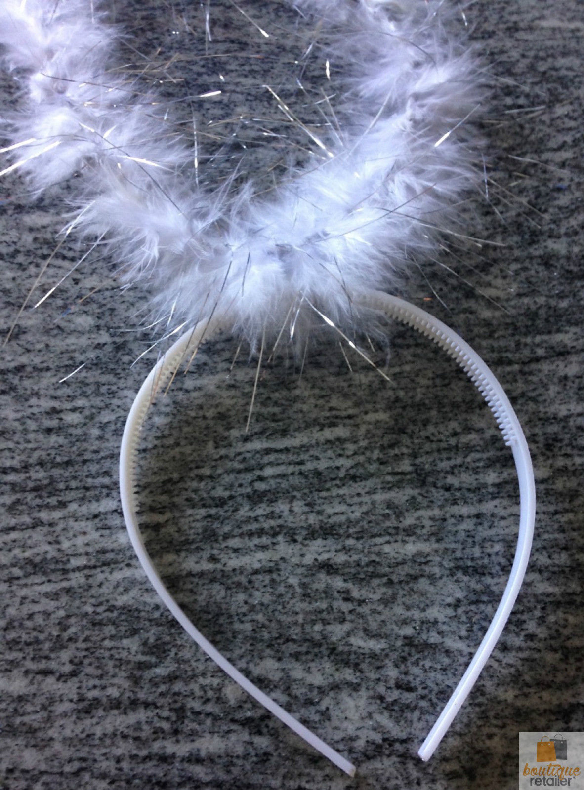 ANGEL HEADBAND Fairy Halo Hair Hoop Costume Dress Up Party Xmas Headpiece V563-10010-WHITE