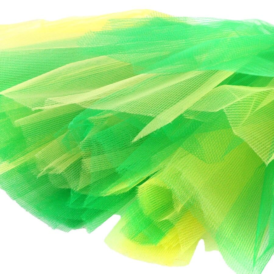 Green and Gold Yellow Adult Tutu - Cheer Australia Day Medium Size, 40cm Length Adjustable V563-10082-08