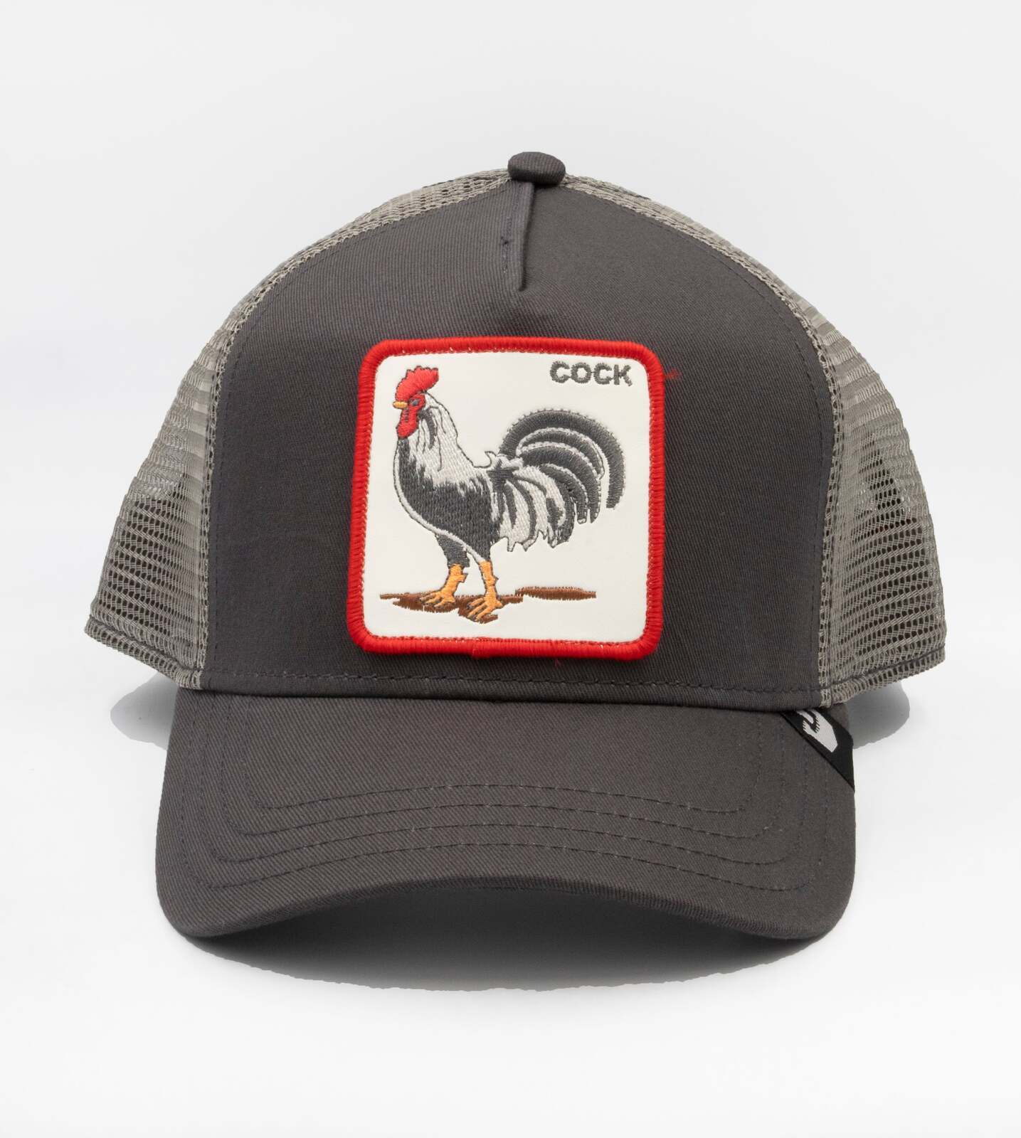 Goorin Bros Trucker Animal Farm Baseball Hat Cap - The Rooster V563-101-0378-GREY
