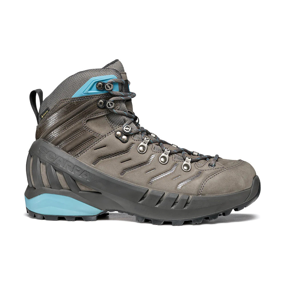Scarpa Womens Cyclone Gore-Tex Vibram Sole Boots Hiking Trekking Shoes - Grey/Arctic - EU 42