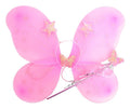 Girls Kids Angel Fairy Butterfly Wing Fancy Princess Costume Party - Light Pink V563-10420-05