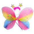 Girls Kids Angel Fairy Butterfly Wing Princess Party Costume Prop - Rainbow V563-10420-11
