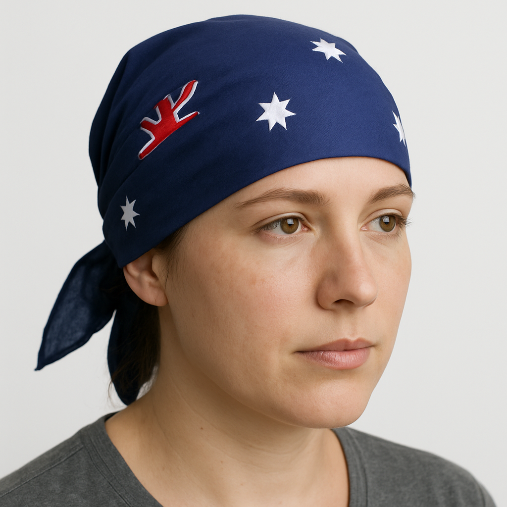 1x Australia Flag BANDANA 100% Cotton Head Wrap Bandanna Summer Neck Scarf V563-10461-04