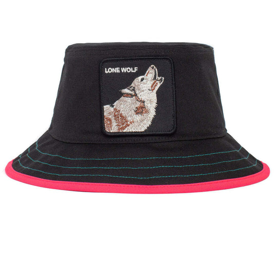 Goorin Bros Costa Lobo Bucket Hat 100% Cotton Animal Series - Black - M V563-105-0006-BLACK-M