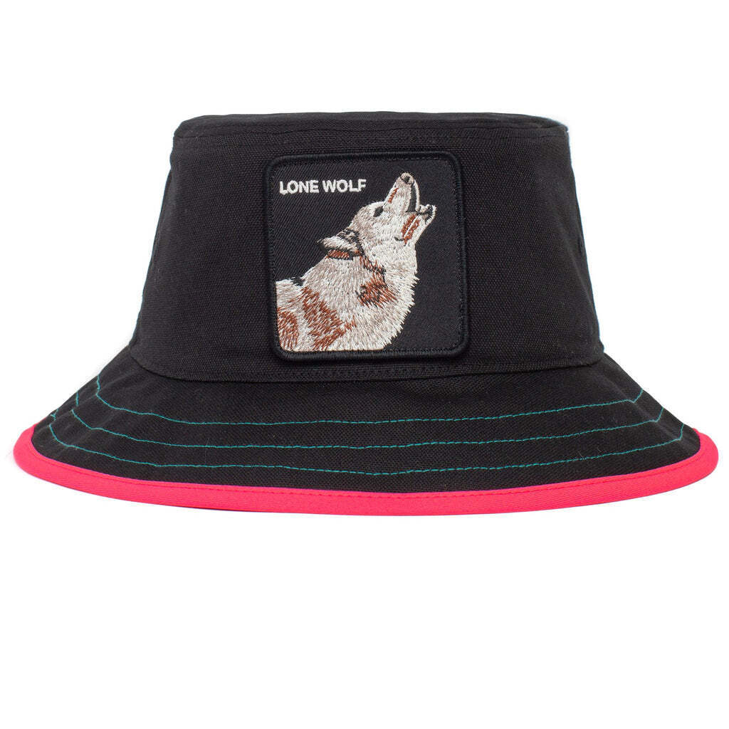 Goorin Bros Costa Lobo Bucket Hat 100% Cotton Animal Series - Black - M V563-105-0006-BLACK-M