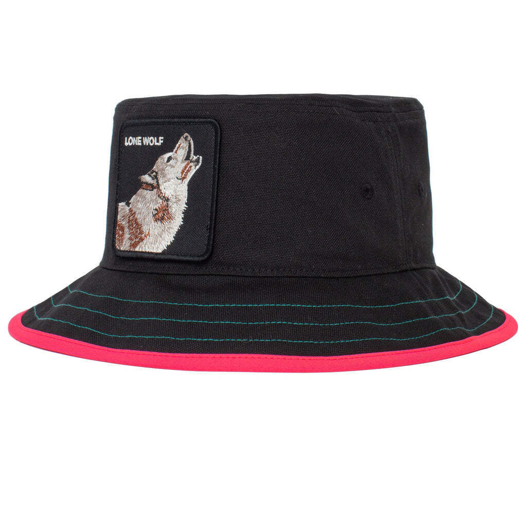 Goorin Bros Costa Lobo Bucket Hat 100% Cotton Animal Series - Black - M V563-105-0006-BLACK-M