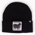 Goorin Sheep for Brains Beanie Hat Warm Winter Ski Animal Series - Black V563-107-0218-BLK