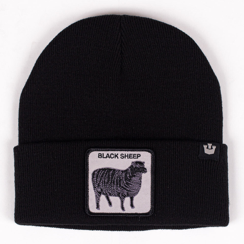 Goorin Sheep for Brains Beanie Hat Warm Winter Ski Animal Series - Black V563-107-0218-BLK