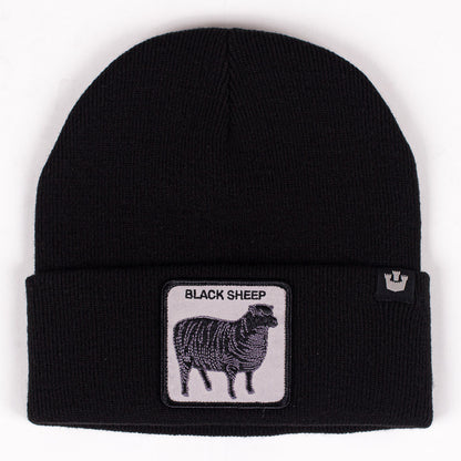 Goorin Sheep for Brains Beanie Hat Warm Winter Ski Animal Series - Black V563-107-0218-BLK