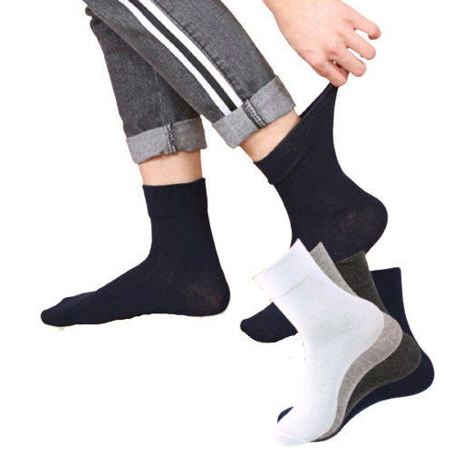 10x Pairs COTTON Rich LOOSE TOP SOCKS Medical Circulation Diabetic Comfort BULK - - - 2-8 V563-10COTTONLTSOX-NVY2-8