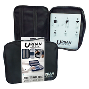 Urban Travel Shirt Organiser Bag Case Pouch w/ Fold Board 36cm x 26cm x 5cm in Black V563-110040