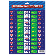 Australian Flag Stickers - A4 Sheet of Festive Stickers for Australia Day Celebrations V563-11099-03