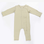 Ponchik Babies + Kids - Magnetic Bamboo Body Suit - Pistachio - 0-3m V563-11100400