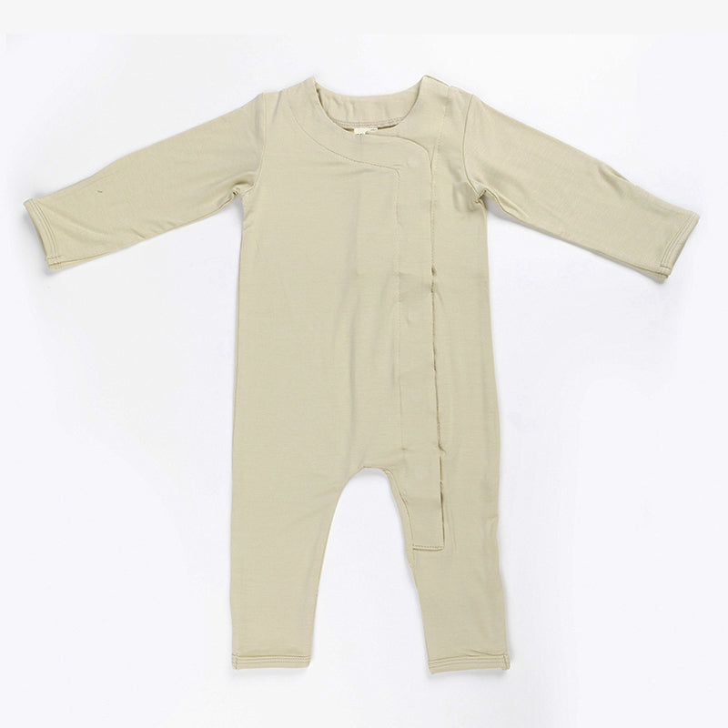 Ponchik Babies + Kids - Magnetic Bamboo Body Suit - Pistachio - 6-12m V563-111004002