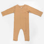 Ponchik Babies + Kids Magnetic Bamboo Body Suit - Toffee - 0-3m V563-11100403