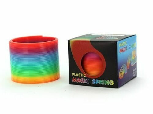 Rainbow Color Neon Colours Magic Spring Slinky Slinkie Psychedelic Kids Toy V563-11115
