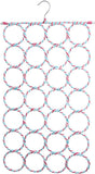 1x 28 Hole Scarf Hanger Holder Storage Tie Belt Scarf Organiser Space Saver V563-11163